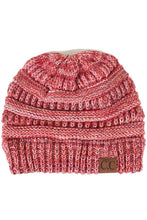 Load image into Gallery viewer, C.C Four Tone Thread Mix Color Cable Beanie Winter Hat: 004