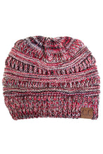 Load image into Gallery viewer, C.C Four Tone Thread Mix Color Cable Beanie Winter Hat: 004