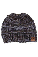 Load image into Gallery viewer, C.C Four Tone Thread Mix Color Cable Beanie Winter Hat: 004