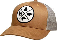 Load image into Gallery viewer, Outdoors Vintage Ballcap Meshback: BBLU-BLK