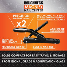Load image into Gallery viewer, ROUGHNECK MAGNIFYING NAIL CLIPPERS- 6/PACK