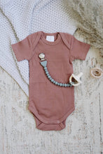 Load image into Gallery viewer, Sweetie Strap™ Silicone One-Piece Pacifier Clips: Toast