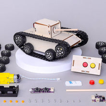 Load image into Gallery viewer, Remote Controlled Tank DIY Kit, STEM Toy, Craft Kit for Kids