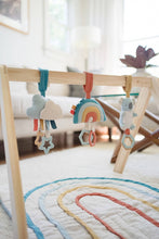 Load image into Gallery viewer, Bitzy Bespoke Ritzy Jingle Attachable Travel Toy: Pastel Rainbow