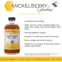 Load image into Gallery viewer, Fire Cider Honey Tonic — immune booster: 8oz