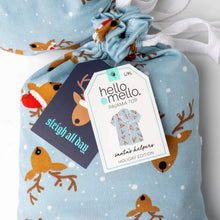 Load image into Gallery viewer, Hello Mello Holiday Pajama Top Open Stock: Very Merry / Small/Medium