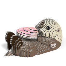 Load image into Gallery viewer, EUGY Sea Otter 3D Puzzle
