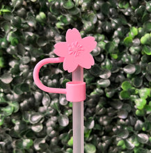 Load image into Gallery viewer, Flower Large Straw Toppers: Purple Daisy