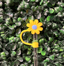 Load image into Gallery viewer, Flower Straw Toppers: White Daisy