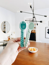Load image into Gallery viewer, Sweetie Spoons™ Spoon + Fork Set: Buttercream + Toffee