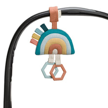 Load image into Gallery viewer, Bitzy Bespoke Ritzy Jingle Attachable Travel Toy: Pastel Rainbow
