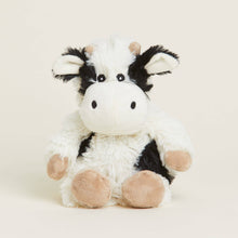 Load image into Gallery viewer, Black and White Cow Warmies Junior