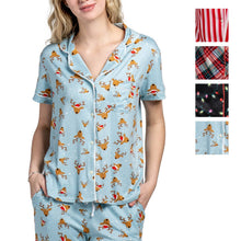 Load image into Gallery viewer, Hello Mello Holiday Pajama Top Open Stock: Very Merry / Small/Medium
