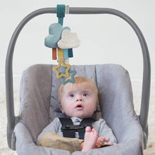 Load image into Gallery viewer, Bitzy Bespoke Ritzy Jingle Attachable Travel Toy: Pastel Rainbow