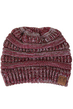 Load image into Gallery viewer, C.C Four Tone Thread Mix Color Cable Beanie Winter Hat: 004