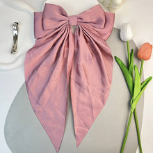 Load image into Gallery viewer, Hair bow: Navy / One Size