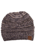 Load image into Gallery viewer, C.C Four Tone Thread Mix Color Cable Beanie Winter Hat: 004