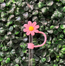 Load image into Gallery viewer, Flower Straw Toppers: White Daisy
