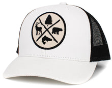 Load image into Gallery viewer, Outdoors Vintage Ballcap Meshback: BBLU-BLK
