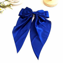Load image into Gallery viewer, Hair bow: Navy / One Size