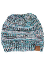 Load image into Gallery viewer, C.C Four Tone Thread Mix Color Cable Beanie Winter Hat: 004