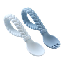 Load image into Gallery viewer, Sweetie Spoons™ Spoon + Fork Set: Buttercream + Toffee