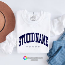 Load image into Gallery viewer, Custom Logo Athletic Wear Crewneck Sweatshirt: Black / Large