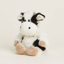 Load image into Gallery viewer, Black and White Cow Warmies Junior