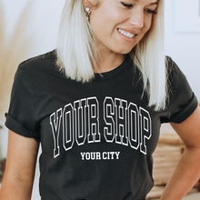 Load image into Gallery viewer, Custom Team Name Spirit Wear Football or Shop Logo Tee Shirt: Small