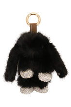 Load image into Gallery viewer, Bling Bunny Rabbit Soft Fur Plush Doll Keychain: ASSORTED / ONE SIZE