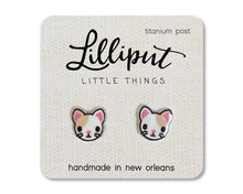 Load image into Gallery viewer, Kitty Cat Earrings : Tuxedo