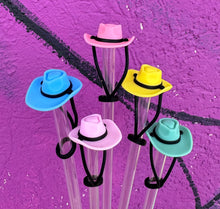 Load image into Gallery viewer, Cowboy/Cowgirl Hat Large Straw Toppers: Lilac
