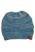 Load image into Gallery viewer, C.C Four Tone Thread Mix Color Cable Beanie Winter Hat: 004