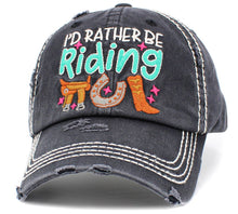 Load image into Gallery viewer, I'd Rather Be Riding Vintage Ballcap: STN