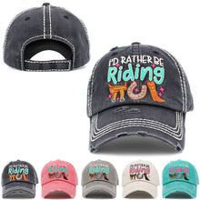 Load image into Gallery viewer, I'd Rather Be Riding Vintage Ballcap: STN