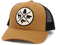Load image into Gallery viewer, Outdoors Vintage Ballcap Meshback: BBLU-BLK