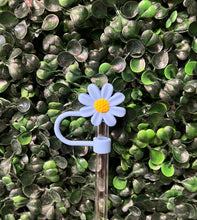 Load image into Gallery viewer, Flower Straw Toppers: White Daisy
