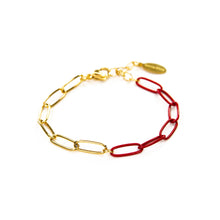 Load image into Gallery viewer, Red Game Day Bracelets &amp;  Necklaces: GAME DAY WORD WITH SILVER PLATED BEADS
