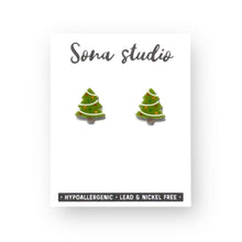 Load image into Gallery viewer, Christmas Tree Earrings
