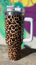 Load image into Gallery viewer, Animal Print 40oz Tumblers: Black Cow

