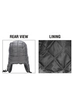 Load image into Gallery viewer, C.C Padded Faux Fur Trapper Hat: Black
