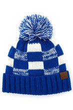 Load image into Gallery viewer, C.C Buffalo Check Team Color Beanie: Red/Black
