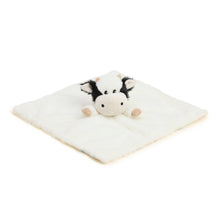 Load image into Gallery viewer, Black and White Cow Lovey Blanket Warmies
