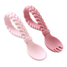 Load image into Gallery viewer, Sweetie Spoons™ Spoon + Fork Set: Buttercream + Toffee
