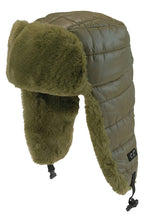 Load image into Gallery viewer, C.C Padded Faux Fur Trapper Hat: Black
