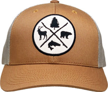 Load image into Gallery viewer, Outdoors Vintage Ballcap Meshback: MOS-KHK
