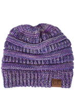 Load image into Gallery viewer, C.C Four Tone Thread Mix Color Cable Beanie Winter Hat: 004
