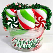 Load image into Gallery viewer, Candy Cane Mallows Slime
