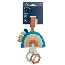 Load image into Gallery viewer, Bitzy Bespoke Ritzy Jingle Attachable Travel Toy: Pastel Rainbow
