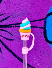 Load image into Gallery viewer, More Straw Toppers: Pink Strawberry

